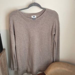 Old navy size small cream sweater. Lots of details in stitching